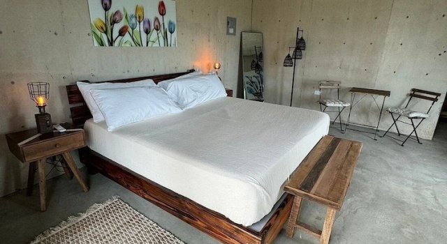 Deluxe Dvoulůžkový s manželskou postelí pokoj a výhledem na moře The Serene House Bed & Breakfast
