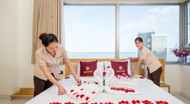 Двухместный номер Deluxe с видом на море Grand Jeep Hotel Danang
