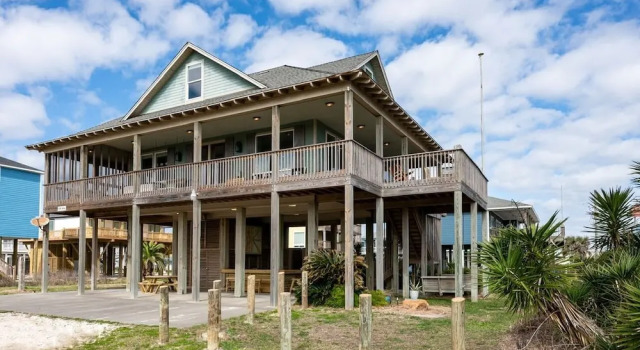 #justawavin' 3 Bedroom Home by RedAwning, 预订 酒店 Bolivar Peninsula Texas Gulf Coast