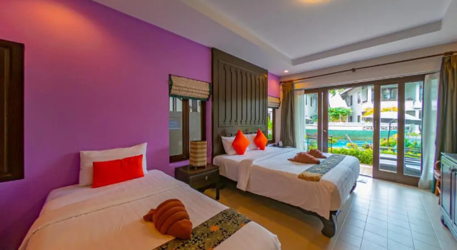 Трёхместный номер Superior с видом на бассейн Chaweng Garden Beach Resort - Koh Samui