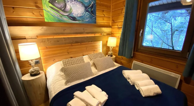 LE FISHING LODGE Chalet en bois avec bain nordique, Забронировать Шале Виллы Вогезы, Вилла