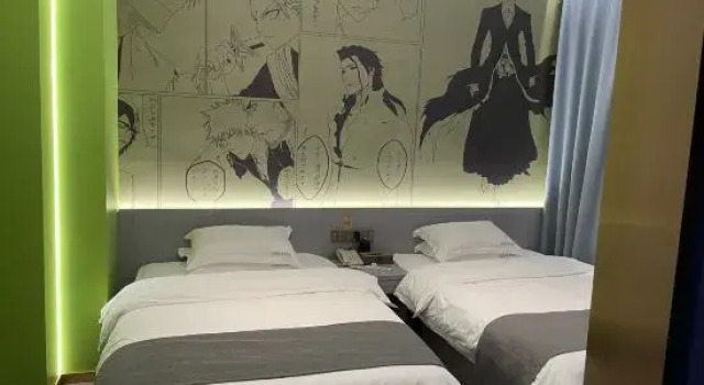 Кровать в общем номере Carry E-Sports Hotel