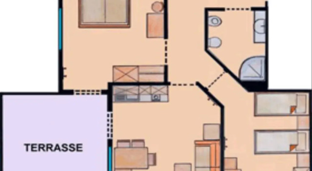 Апартаменты с 2 комнатами Residence Remi