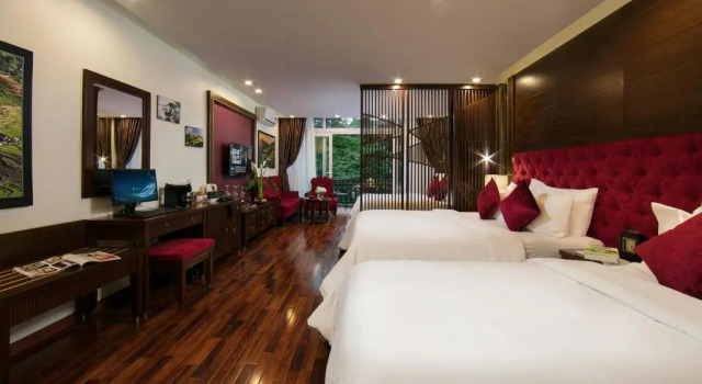 Семейный номер Standard с балконом Sapa Horizon Hotel & Skybar
