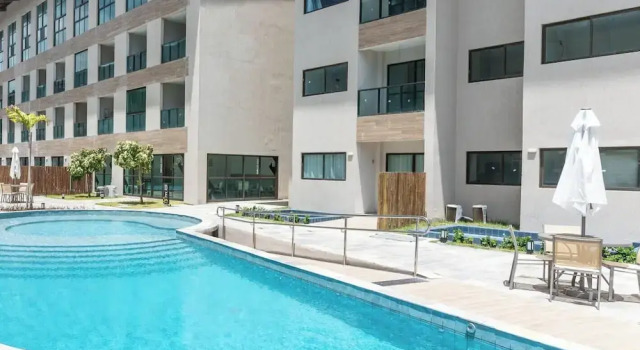 Апартаменты Flat 1Qt na Praia dos Carneiros-SH139
