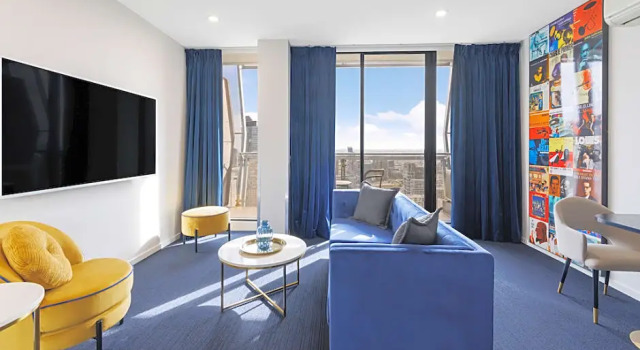 Двухместный номер Standard c 1 комнатой с балконом Avani Melbourne Jazz Corner Residences
