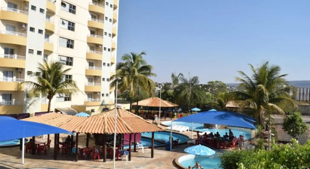 Люкс LINDO FLAT com PARQUE AQUÁTICO PERTO DO CENTRO DE CALDAS NOVAS!
