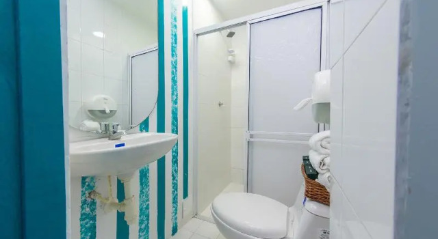 Кровать в общем номере Hotel Ayenda Cartagena Blue 1804