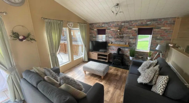 Luxury Lakeside Lodge L1 with hot tub situated at Tattershall Lakes Country Park
