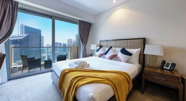 Студия Luxury City Meets Sea Elegant Dubai Marina Studio Stay