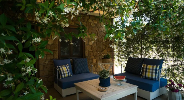 Апартаменты с балконом и с видом на море Agrikies Country Retreat