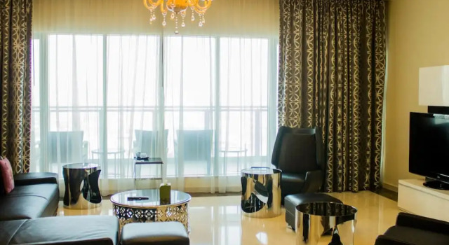 Пентхаус с 4 комнатами с балконом и с красивым видом из окна Wyndham Downtown Dubai