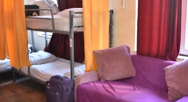 Кровать в общем номере Nostalji Hostel