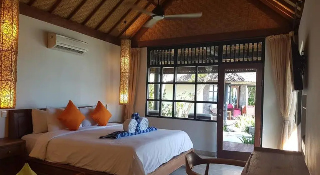 Двухместный номер Deluxe с видом на море Bali Santi Bungalows