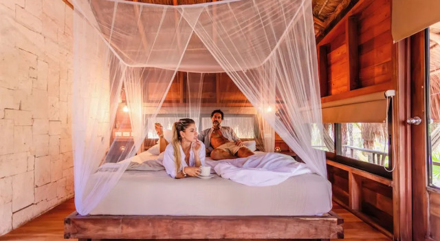 Двухместное бунгало Deluxe с балконом и с видом на сад Vida Silvestre Tulum