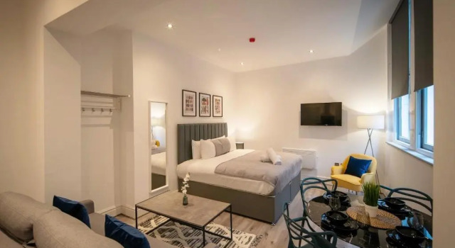 Студия Harrington Street Apartments Liverpool by Beehosting