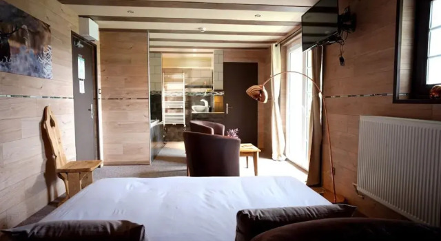 Номер Deluxe с балконом и с видом на горы La Sapinière St Lary Soulan