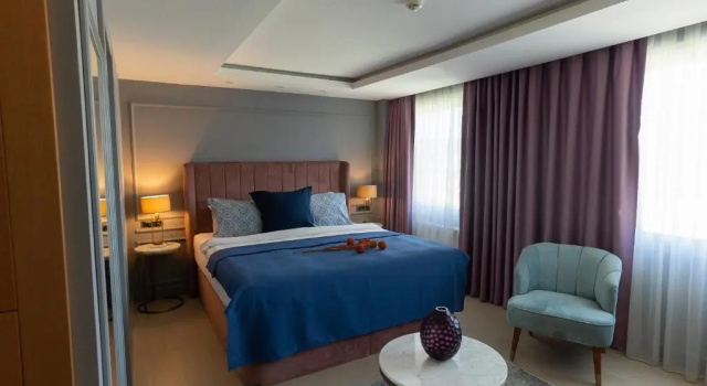 Двухместный номер Deluxe с частичным видом на море Malta Bosphorus Hotel