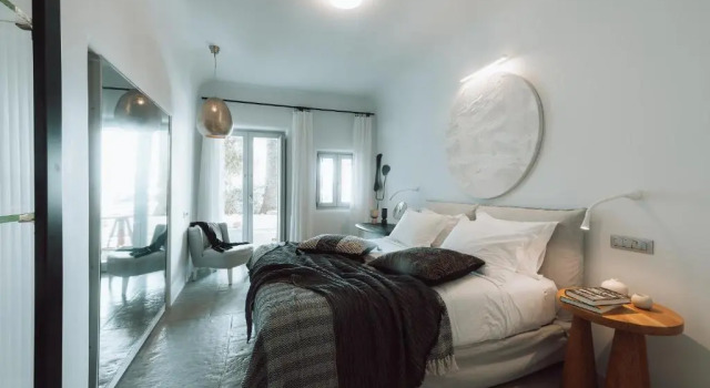 Двухместный номер Deluxe Beachfront Mykonos Ammos Hotel - Small Luxury Hotels of the World