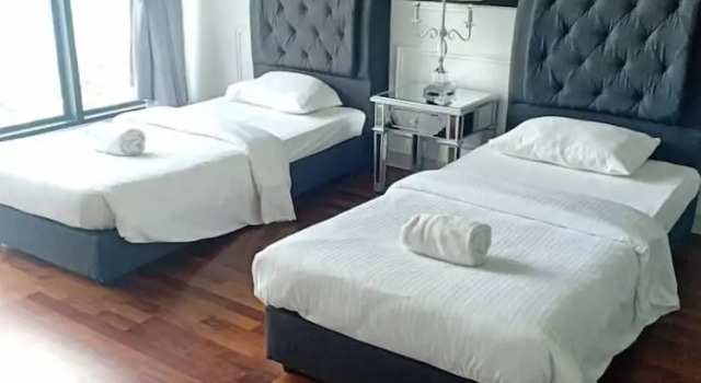 Апартаменты с 2 комнатами с балконом и с видом на океан BORA Hotel Apartment - Danga Bay