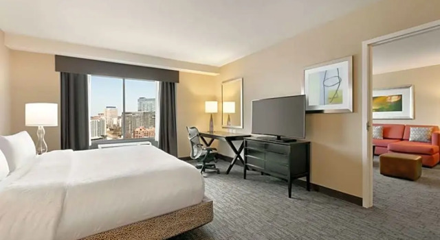 Двухместный люкс Deluxe c 1 комнатой Hilton Garden Inn Atlanta Downtown