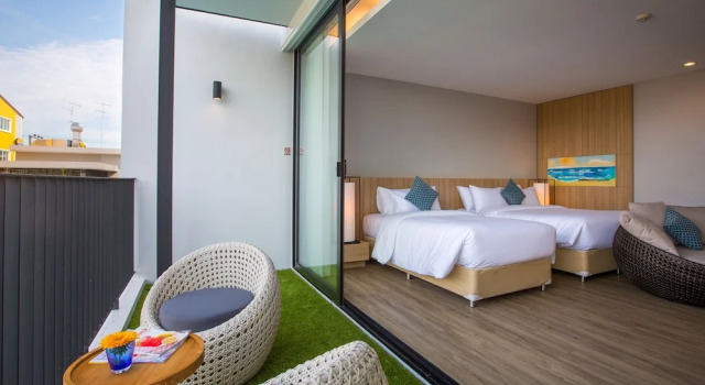 Трёхместный номер Deluxe с балконом Asira Boutique HuaHin