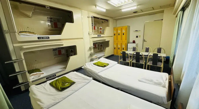 Номер Standard Capsule Hotel Asahi Plaza Shinsaibashi
