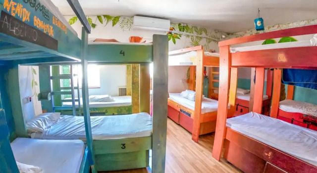 Кровать в общем номере Hostel Malti Budget