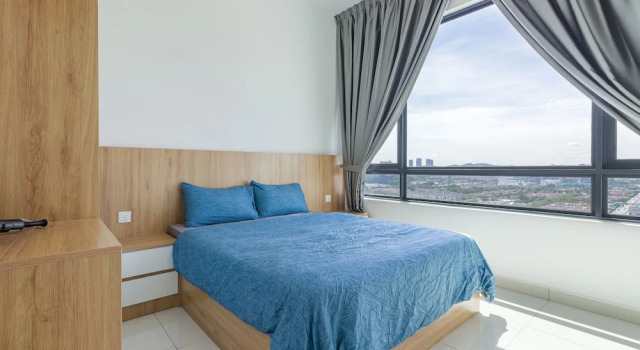 Апартаменты с 2 комнатами с видом на город Greenfield Residence Sunway Pyramid