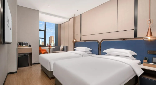 Двухместный номер Business Yi Zhi Hotel (Pearl River Xincheng Store, Wuyangcun Metro Station, Guangzhou)