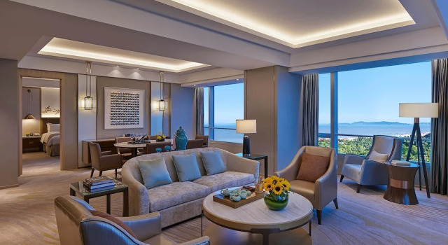 Двухместный люкс Executive с видом на море Shangri-La Xiamen