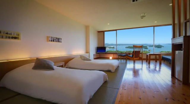 Семейный номер Standard с видом на море Hotel Matsushima Taikanso