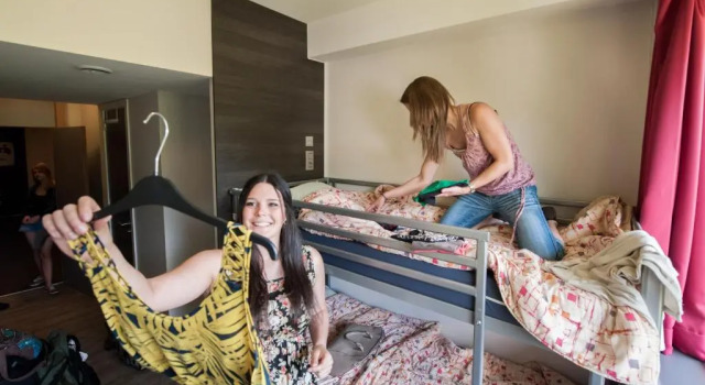 Кровать в общем номере HI Malmedy Hostel