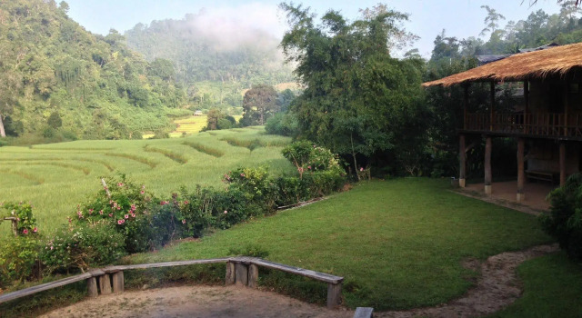 Karen Hill Tribe Lodge, Rezerwuj Hotel Hotele i noclegi w Wat Chan, Hotel