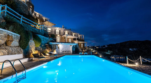 Вилла Luxury с 3 комнатами с видом на море Villa Thelgo Mykonos