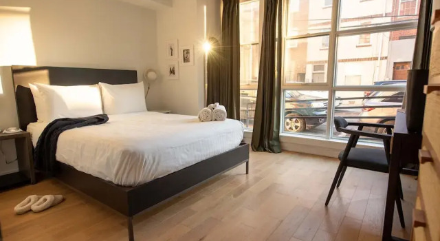 Sosuite 1BR Apt w Patio W D Sofabed, Забронировать Апартаменты/квартира Филадельфия Philadelphia Metropolitan Area