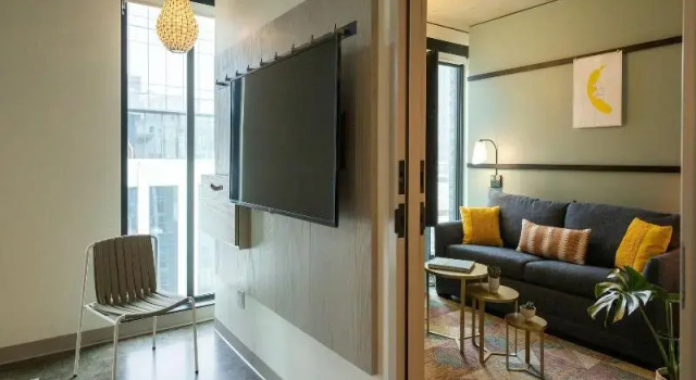 Двухместный люкс c 1 комнатой Moxy Portland Downtown