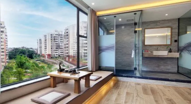 Семейный люкс с красивым видом из окна Yinyue Hanshe Homestay (Yucai Campus, Guangxi Normal University)