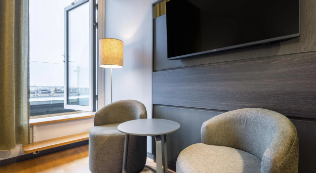 Номер Standard с балконом и с видом на город Radisson Blu Hotel Uppsala