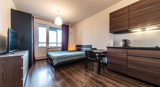 Apartamenty GudApart na pr-te Kondratyevskiy, d. 68, korp. 4, Rezervasyon Daire Sankt Peterburg otoparklı oteller, Otopark