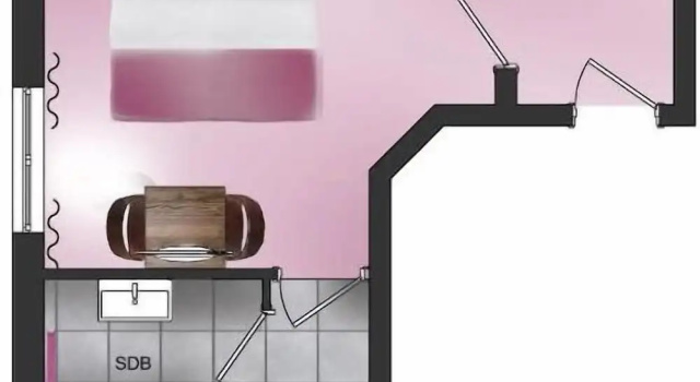 Standard double chambre Hôtel Les Grillons