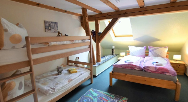 Ferienwohnung in Grundshagen mit Garten