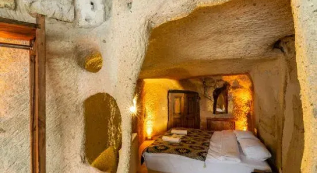 Люкс с красивым видом из окна Cappadocia Snora Cave