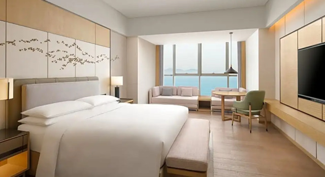 Номер Standard с видом на океан Yantai Marriott Hotel