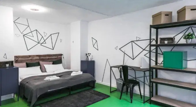 Designer Dorm room for 4 - Hostel, Забронировать Хостел Отели Мангейма с парковкой, рядом с Ратуша Мангейма, Парковка