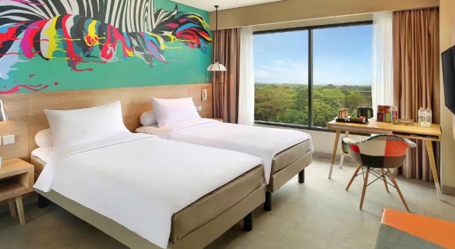 Habitación doble De lujo con vista al golf Ibis Styles Bogor Raya