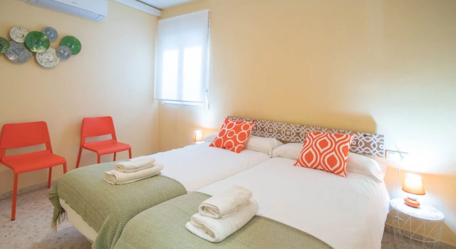 Апартаменты с 2 комнатами рядом с пляжем Apartamento Malibú playa