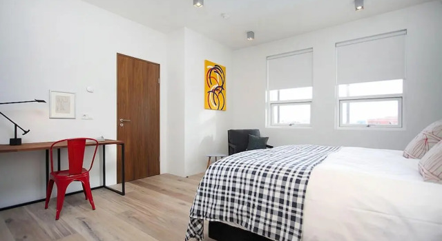Апартаменты Luxury с 4 комнатами с балконом и с видом на город Nest Apartment Swan