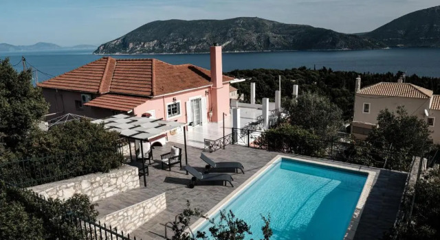 Апартаменты Evreti Villa with Stunning views, near Fiscardo