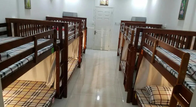 Кровать в общем номере Natural House Hostel